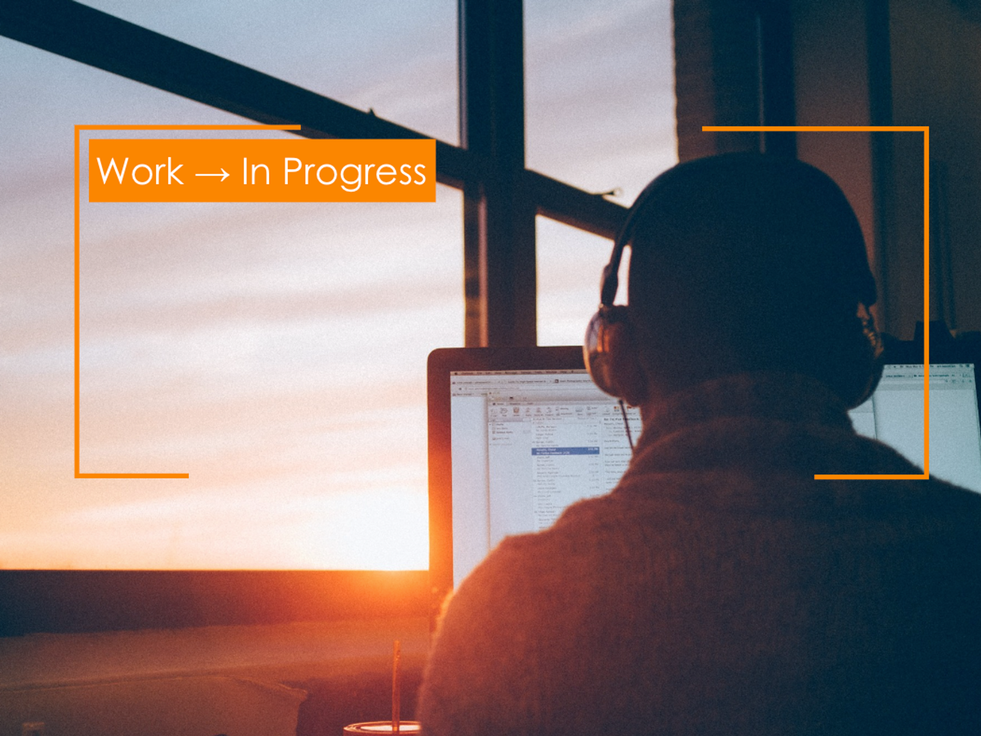 Photo of a person working from home
