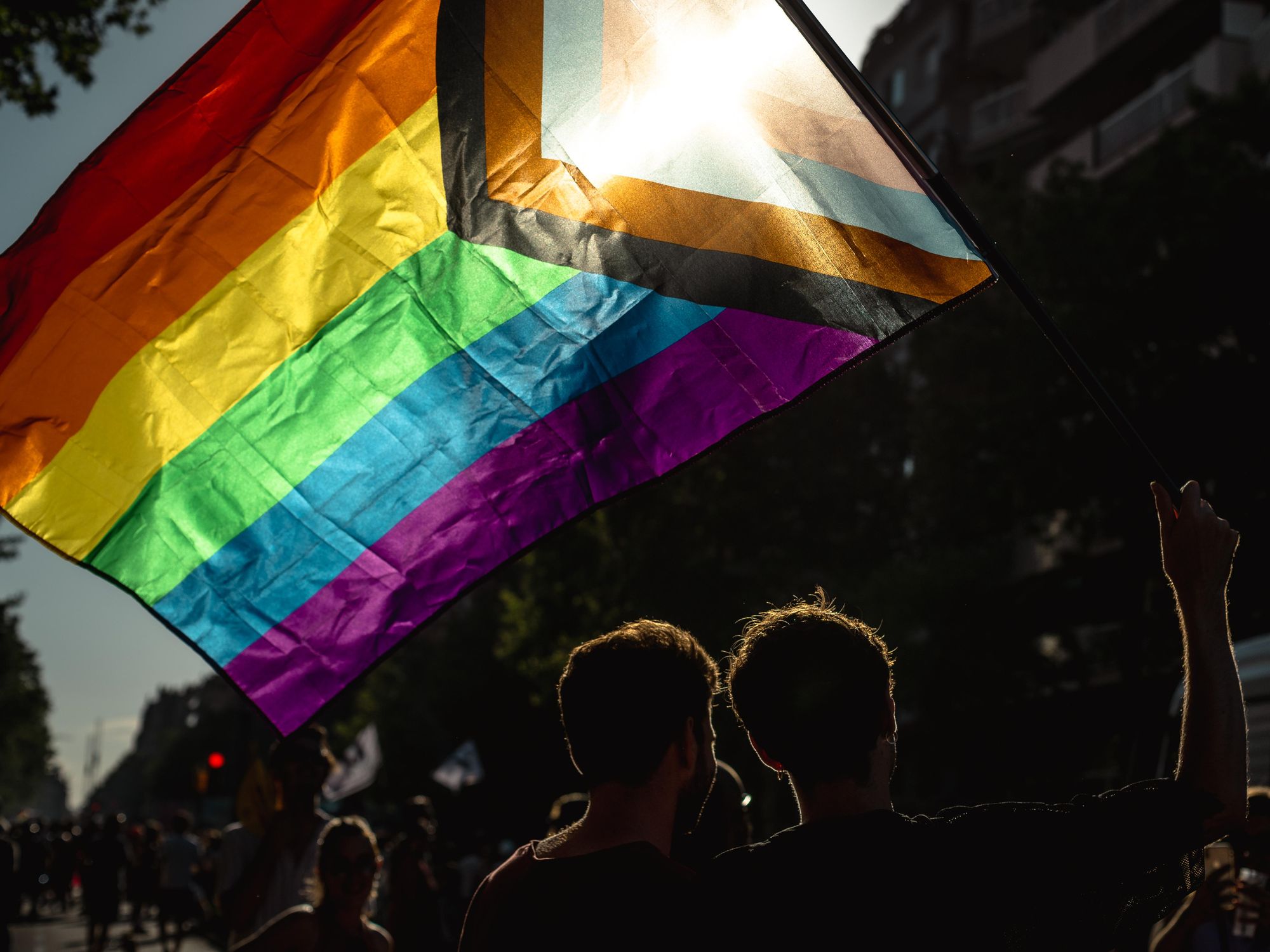 Photo of a Pride flag
