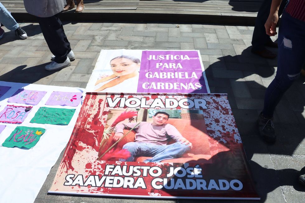 Photo of a protest against femicide in Quito, Ecuador, on Sept. 24