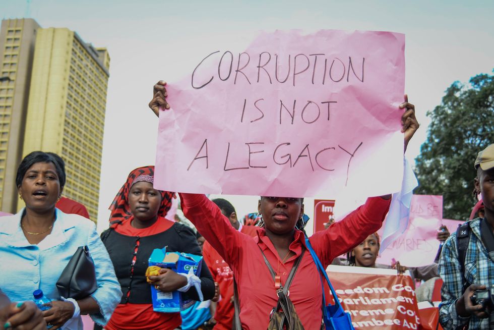 Photo of a protest in Nairobi, Kenya