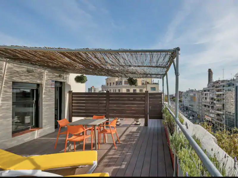 photo of a roof deck in Barcelon