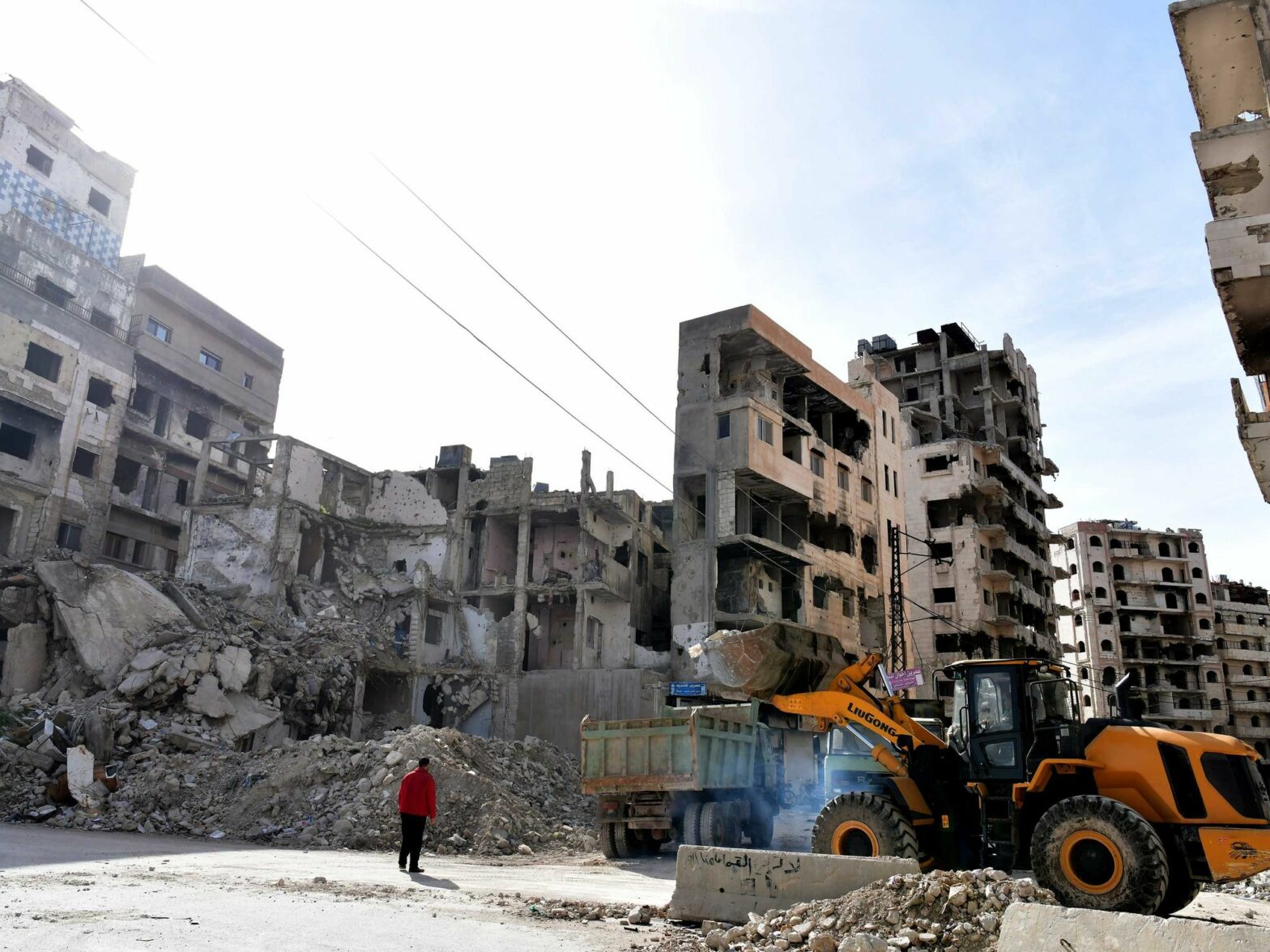 Photo of a rubble in Homs, Syria