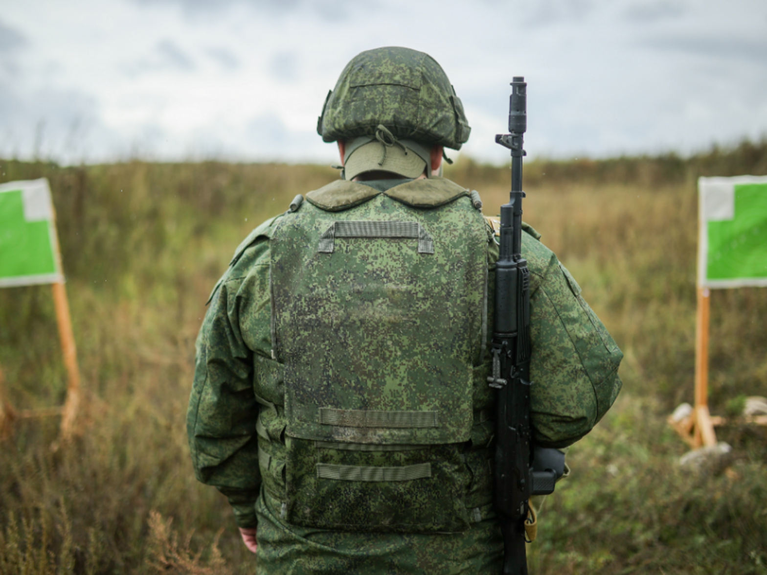 Photo of a Russian Army reservist​ in western Russia