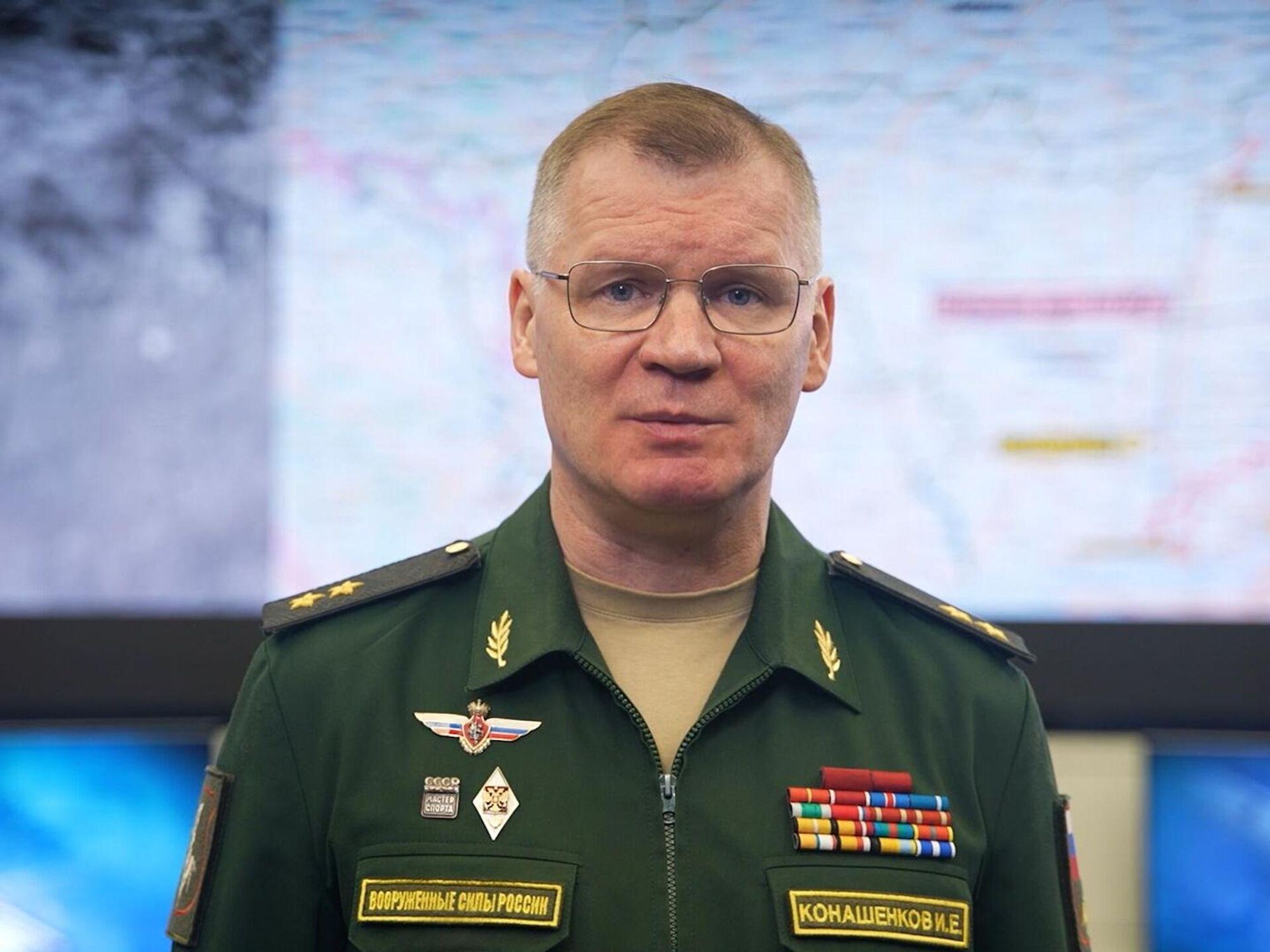 Photo of a Russian Defense Ministry spokesman