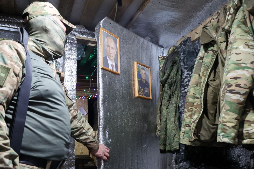 Photo of a Russian servicemen in the Kherson region