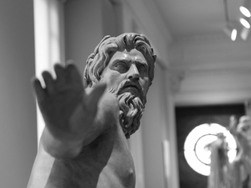 Photo of a statue at the National Museum of Art in Mexico