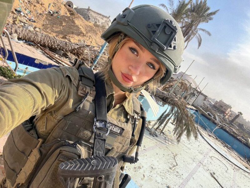 photo of a woman in military gear