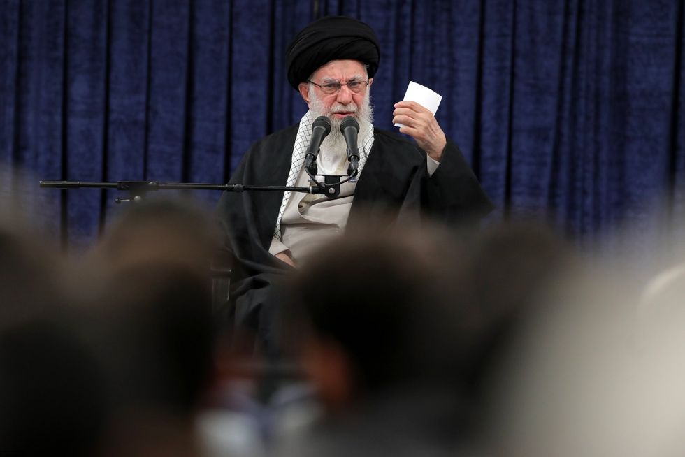 photo of ali khamenei speaking