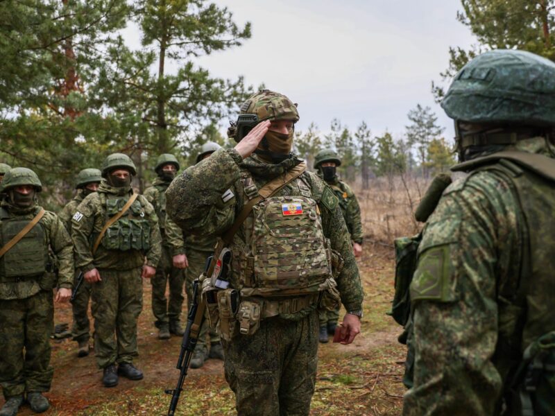Photo of an award ceremony for Russian Military Police unit in Lugansk People's Republic