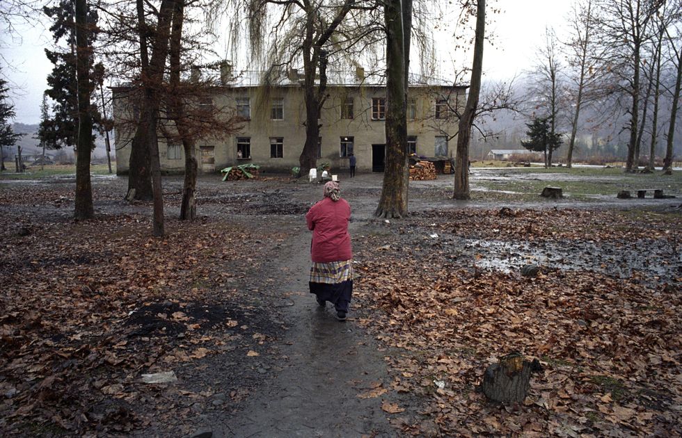 Photo of an ex Soviet military camp in Georgia