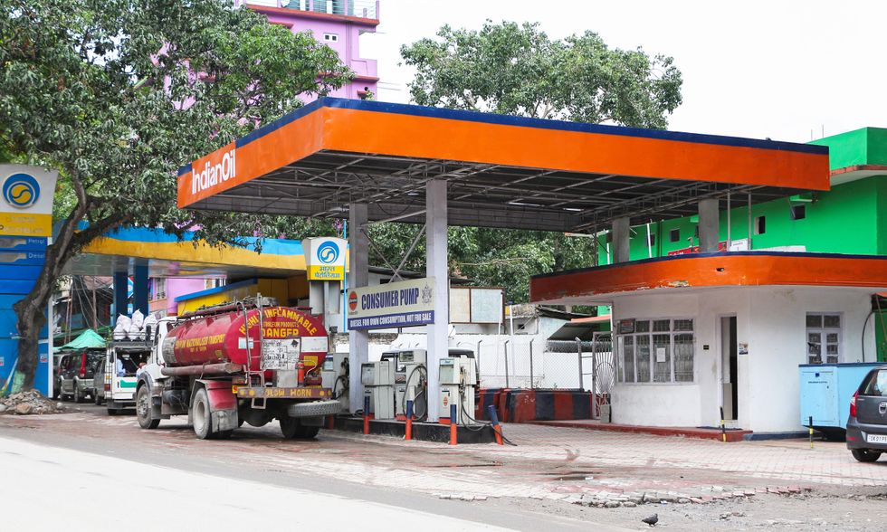 Photo of an Indian Oil petrol station in Rangpo