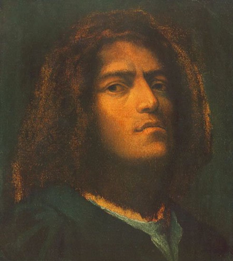 Photo of Antonio Canova's forged self-portrait of Giorgione.