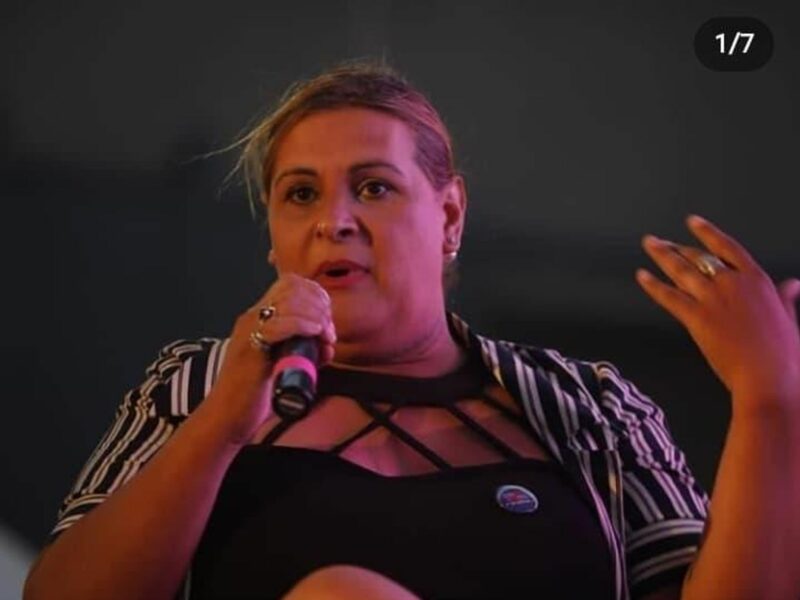 Photo of Argentine Alejandra Ironici speaking at an event