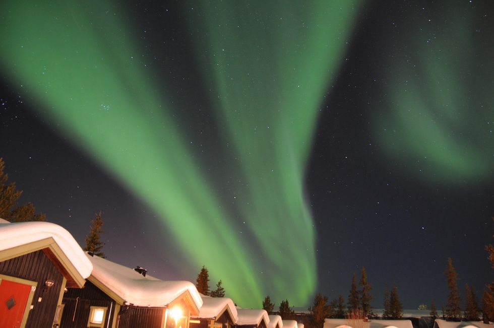 Photo of aurora boreali in Kiruna, Sweden