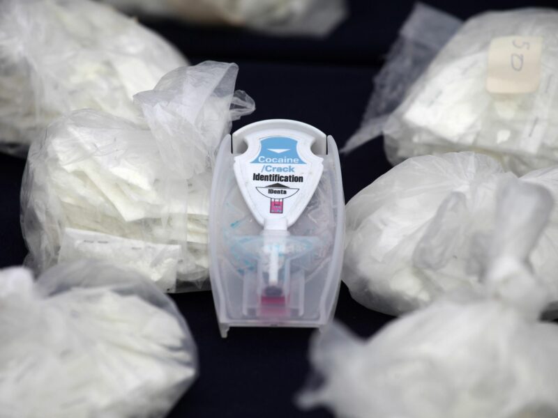 photo of bags of cocaine