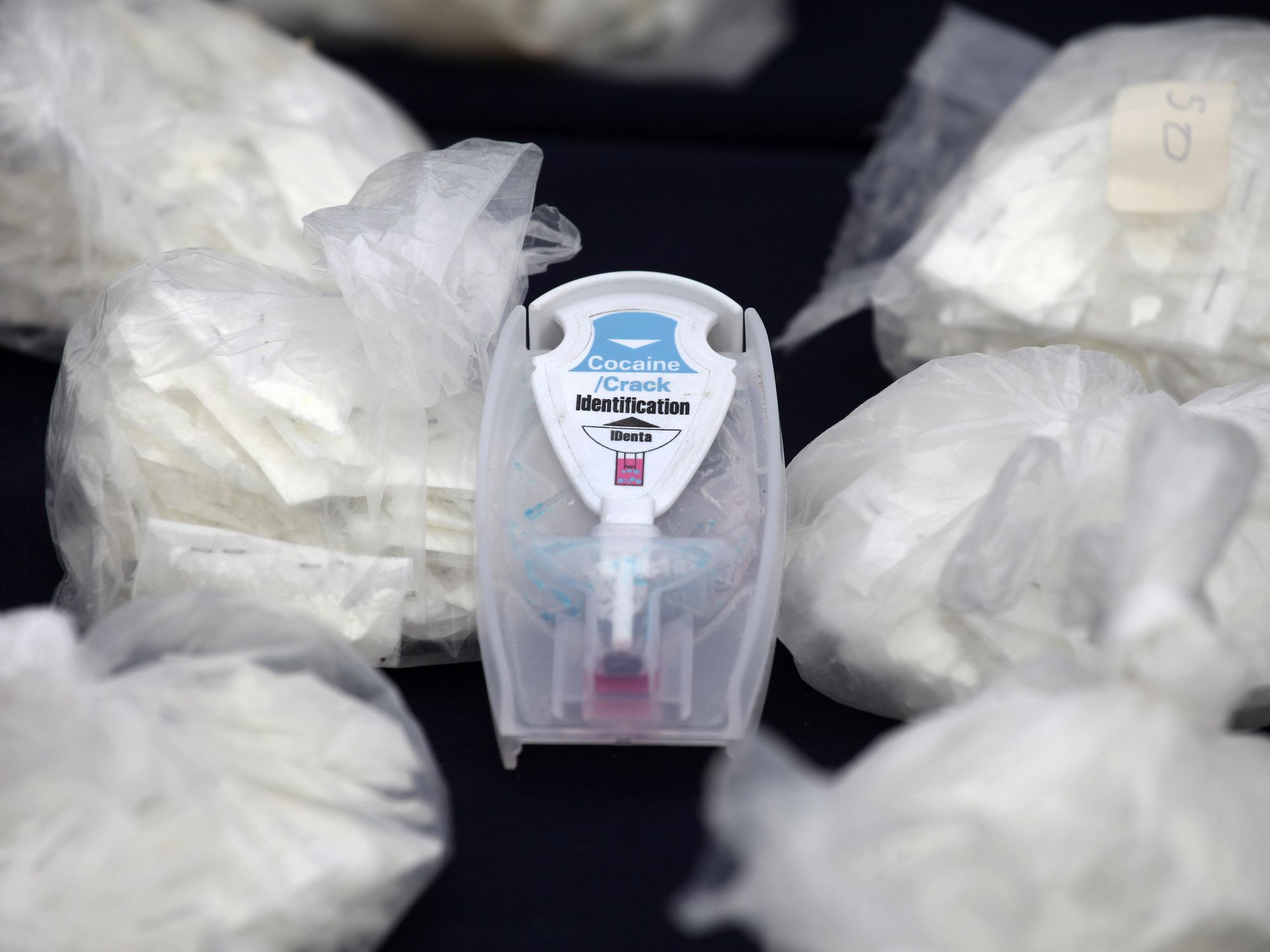 photo of bags of cocaine