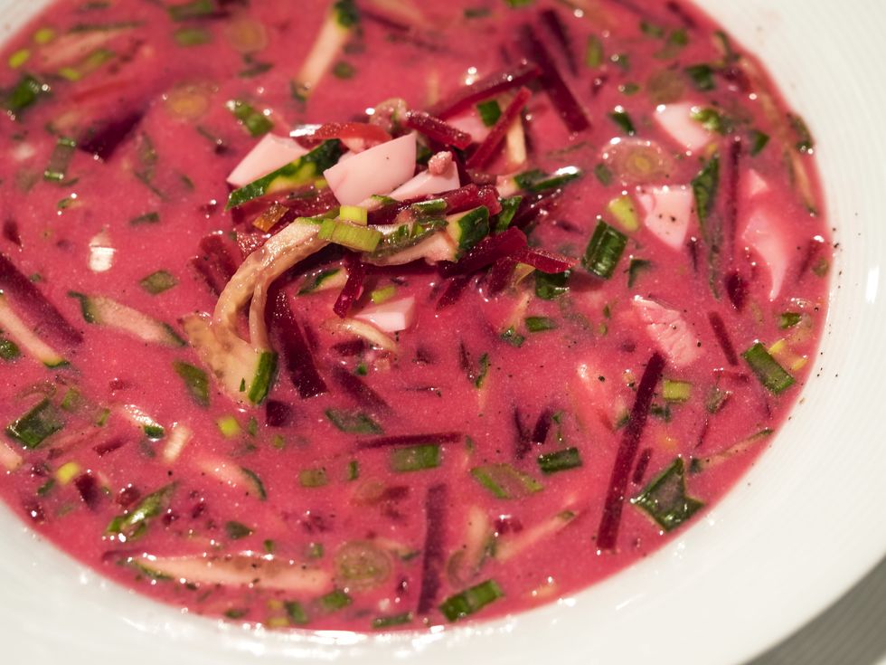 Photo of beetroot soup