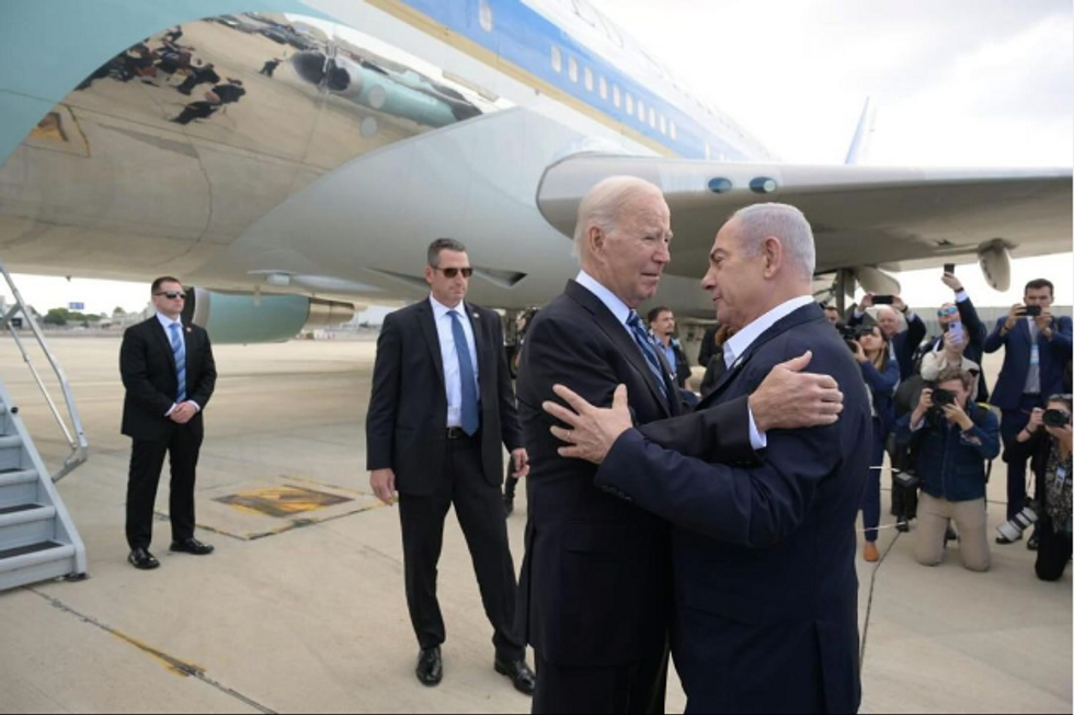 photo of Biden and Netanyahu