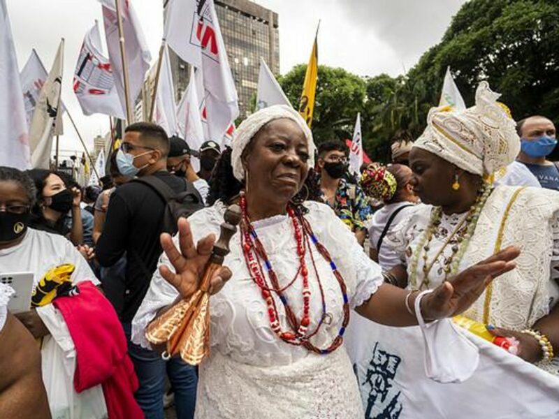 photo of black women demonstrating in sao paulo