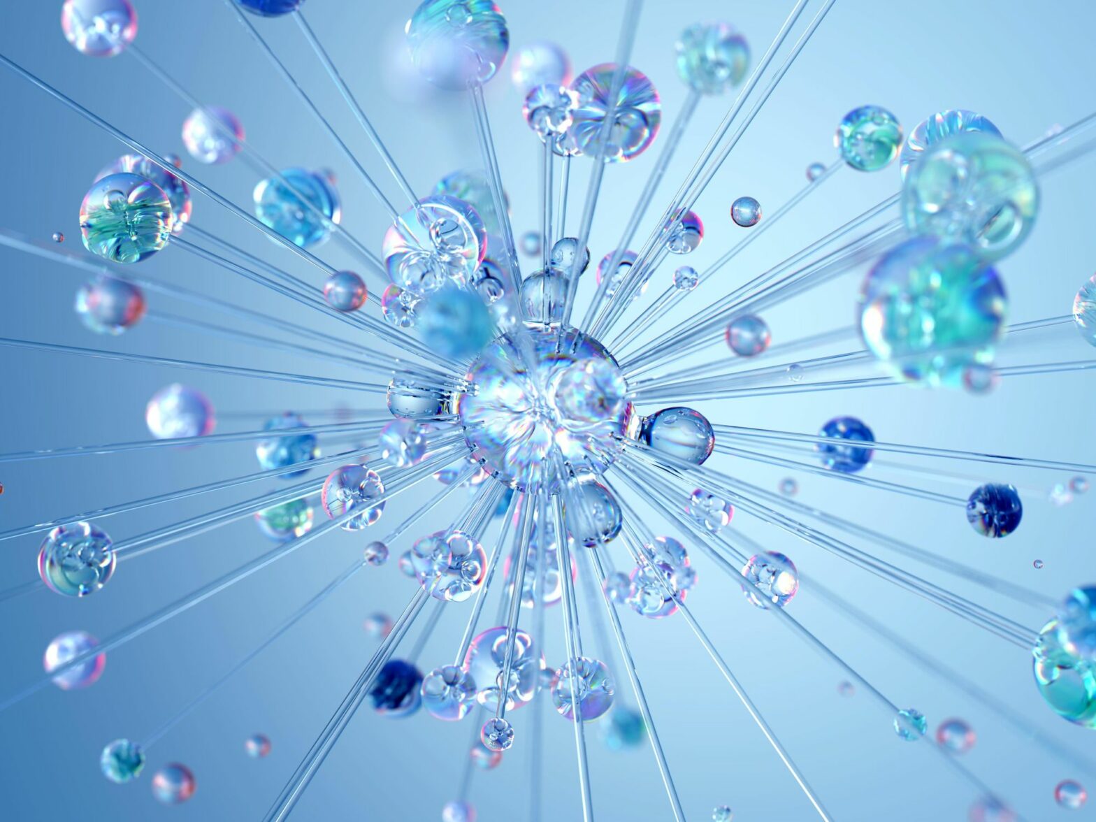 Photo of bubbles exploding