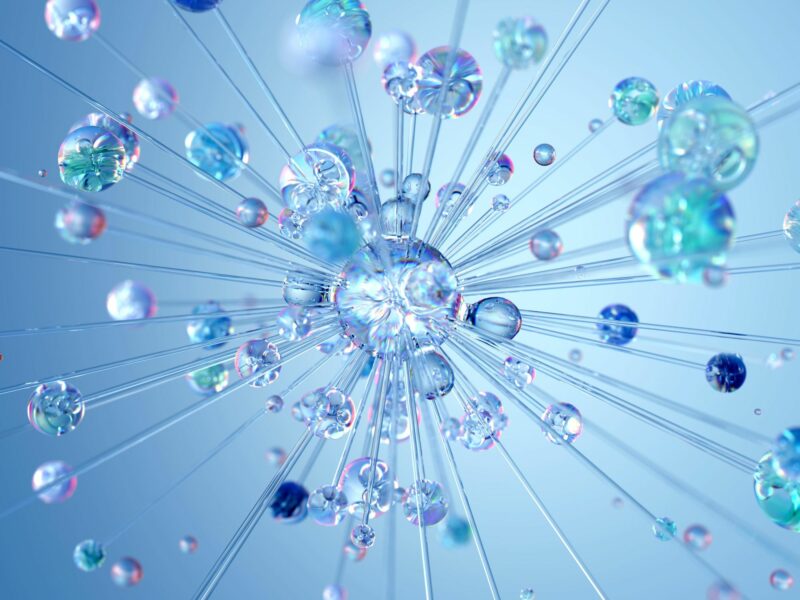 Photo of bubbles exploding