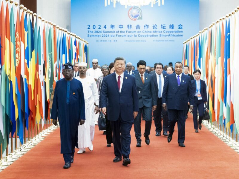 Photo of Chinese President Xi Jinping and foreign leaders arrive to attend the opening ceremony of the 2024 Summit of the Forum on China-Africa Cooperation