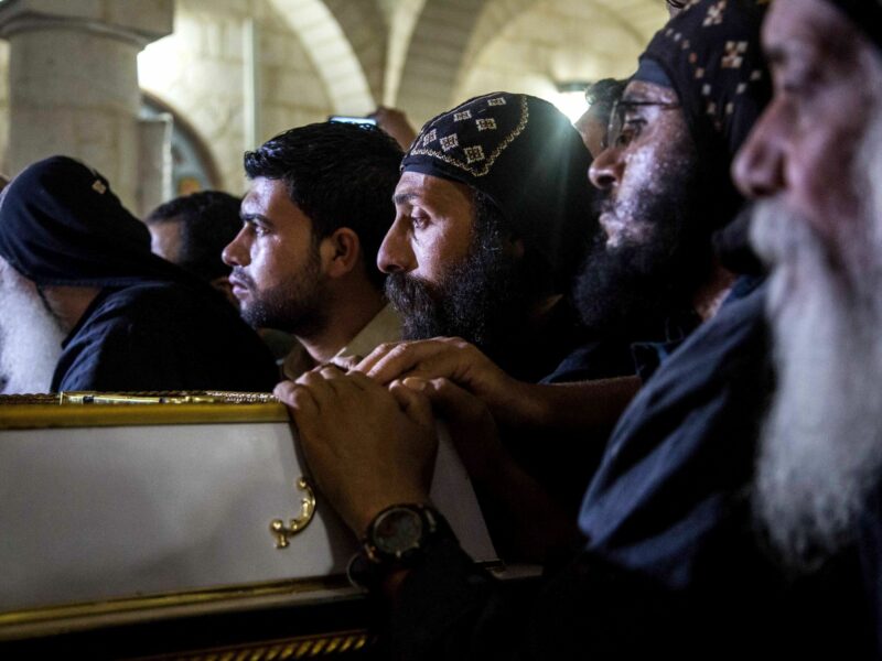 Photo of Coptic priests in Egypt