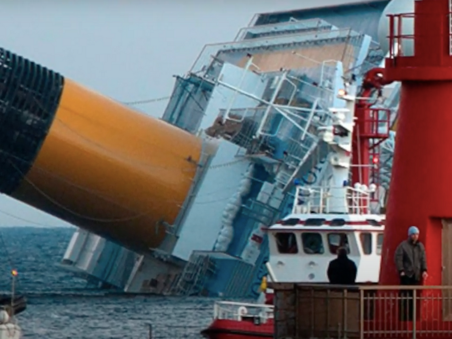 photo of costa concordia capsized