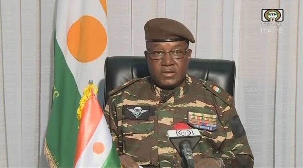 Photo of coup leader Presidential Guard commander General Abdourahamane Tchiani