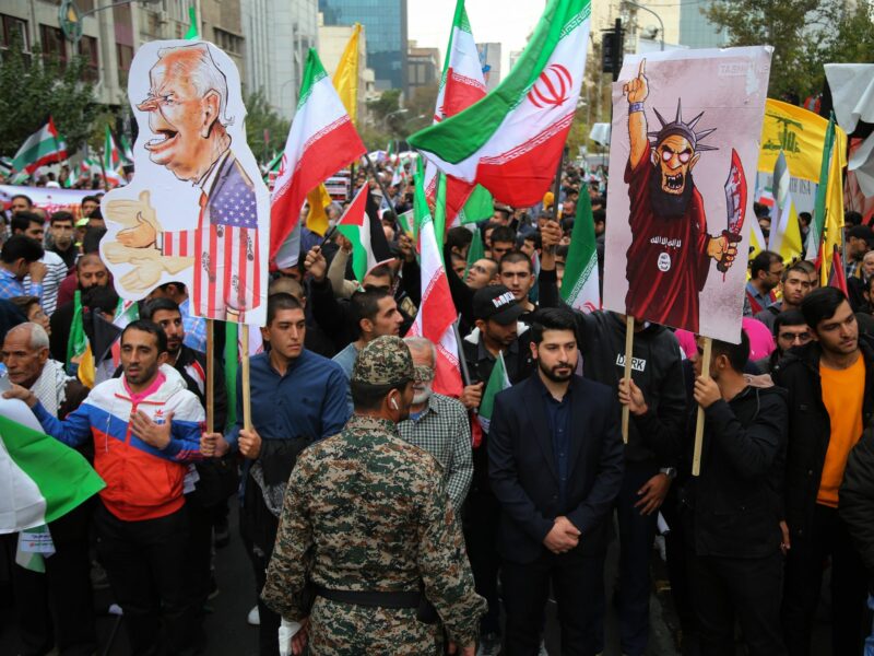 Photo of demonstration against U.S President Joe Biden in Iran