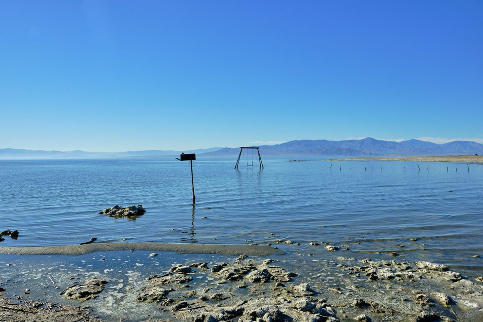 photo of dried up lake