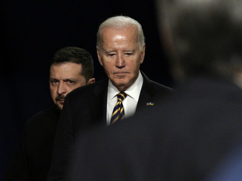 Photo of ​Biden and Zelensky in Washington on Dec. 18, 2023