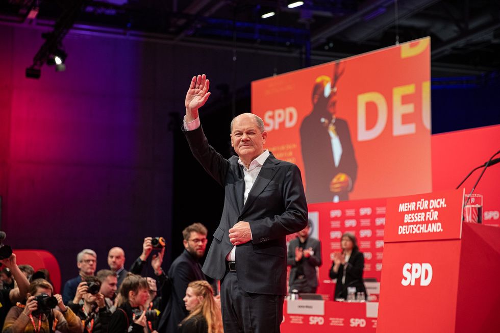 Photo of ​German Chancellor Olaf Scholz in Berlin on Jan. 11