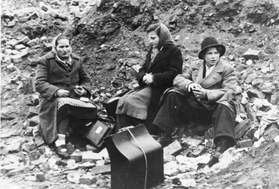 Photo of ​German refugees in Berlin in 1945