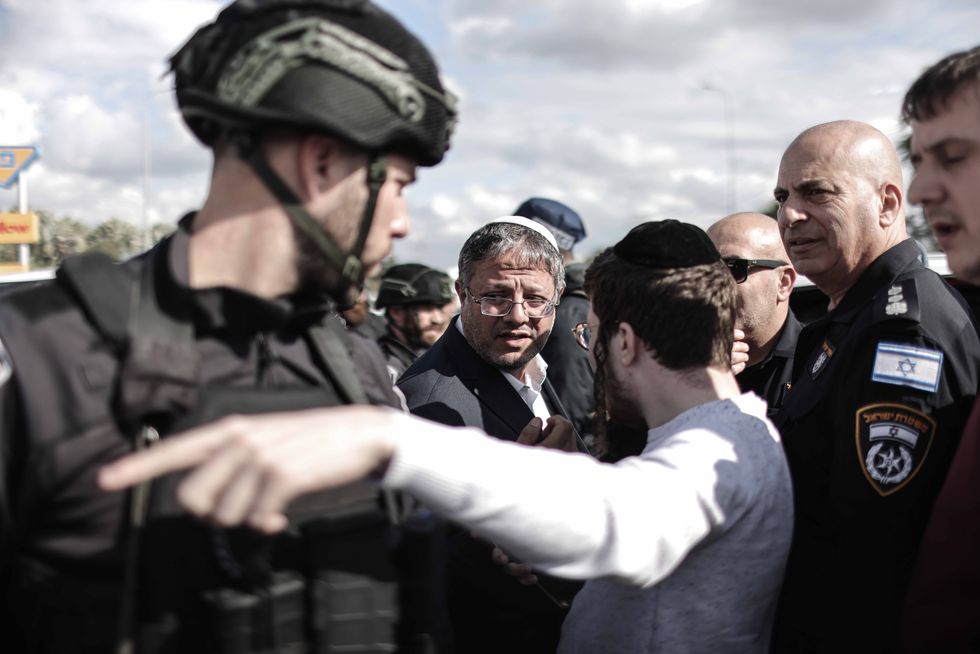 Photo of ​Minister of National Security of Israel Itamar Ben-Gvir visiting the scene of a shooting incident in Israel