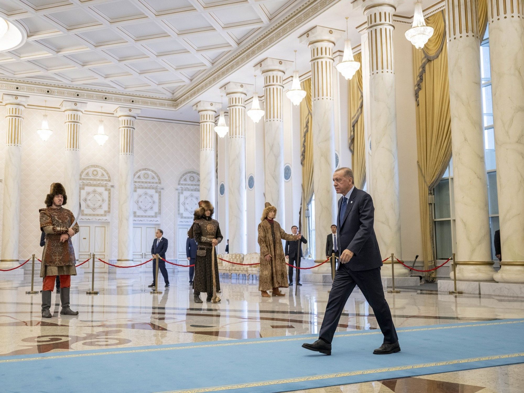 Photo of ​Turkish President Recep Tayyip Erdogan walking