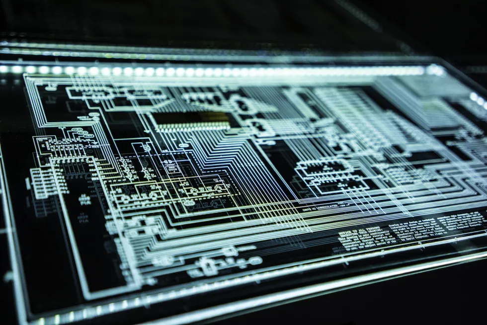Photo of electronic chip