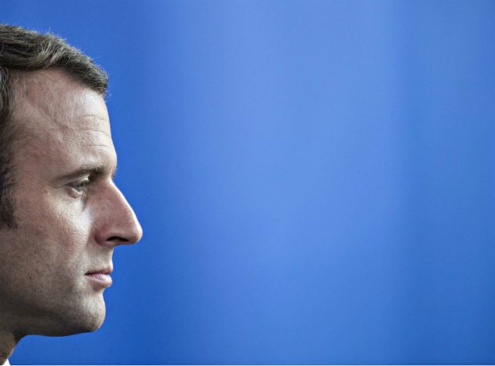 Photo of Emmanuel Macron in Berlin