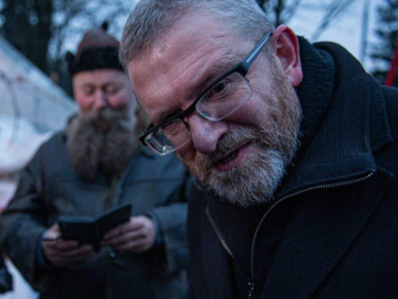 Photo of far-right MEP and presidential candidate Grzegorz Braun.