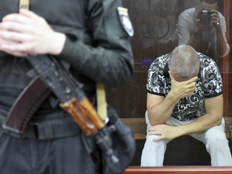 Photo of former Odesa Region commissar Yevhen Borysov during bail hearing