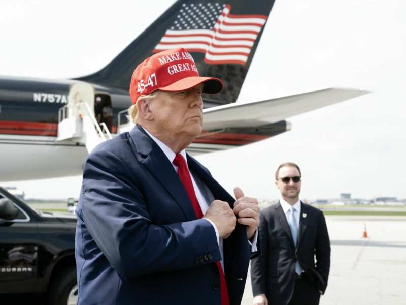 Photo of former U.S. President Donald Trump wearing his Make America Great Again hat