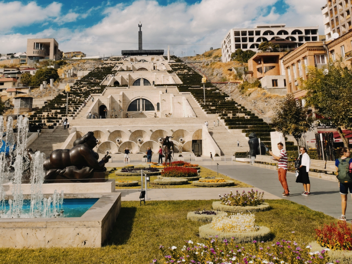 Photo of gardens in Armenia's capital Yerevan
