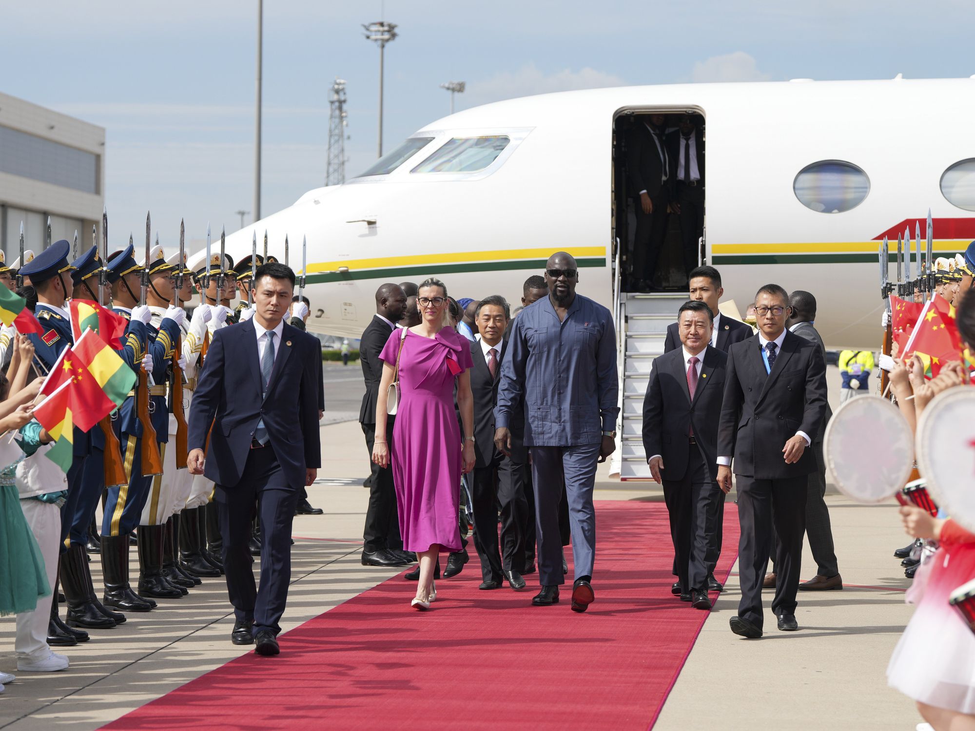 Photo of Guinea's interim President Mamady Doumbouya arrives for the 2024 Summit of the Forum on China-Africa Cooperation in Beijing on Sept. 1