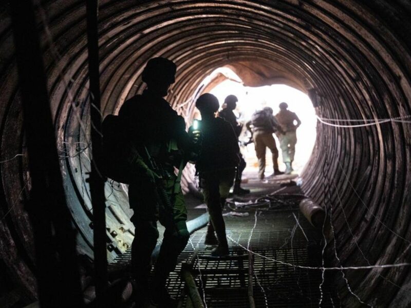 Photo of Hamas tunnels in Gaza discovered by the Israel Defense Forces (IDF)