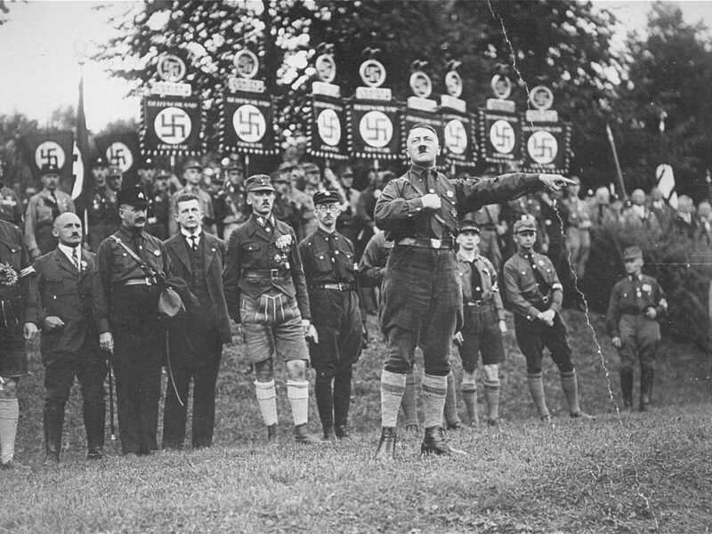 Photo of Hitler speaking