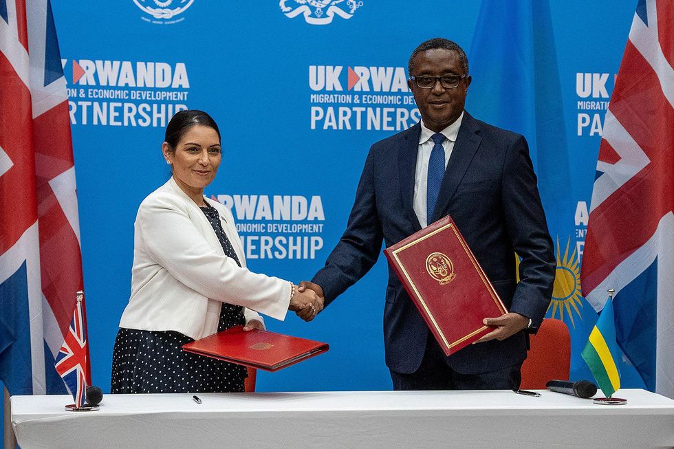 Photo of Home Secretary Priti Patel and Minister Biruta
