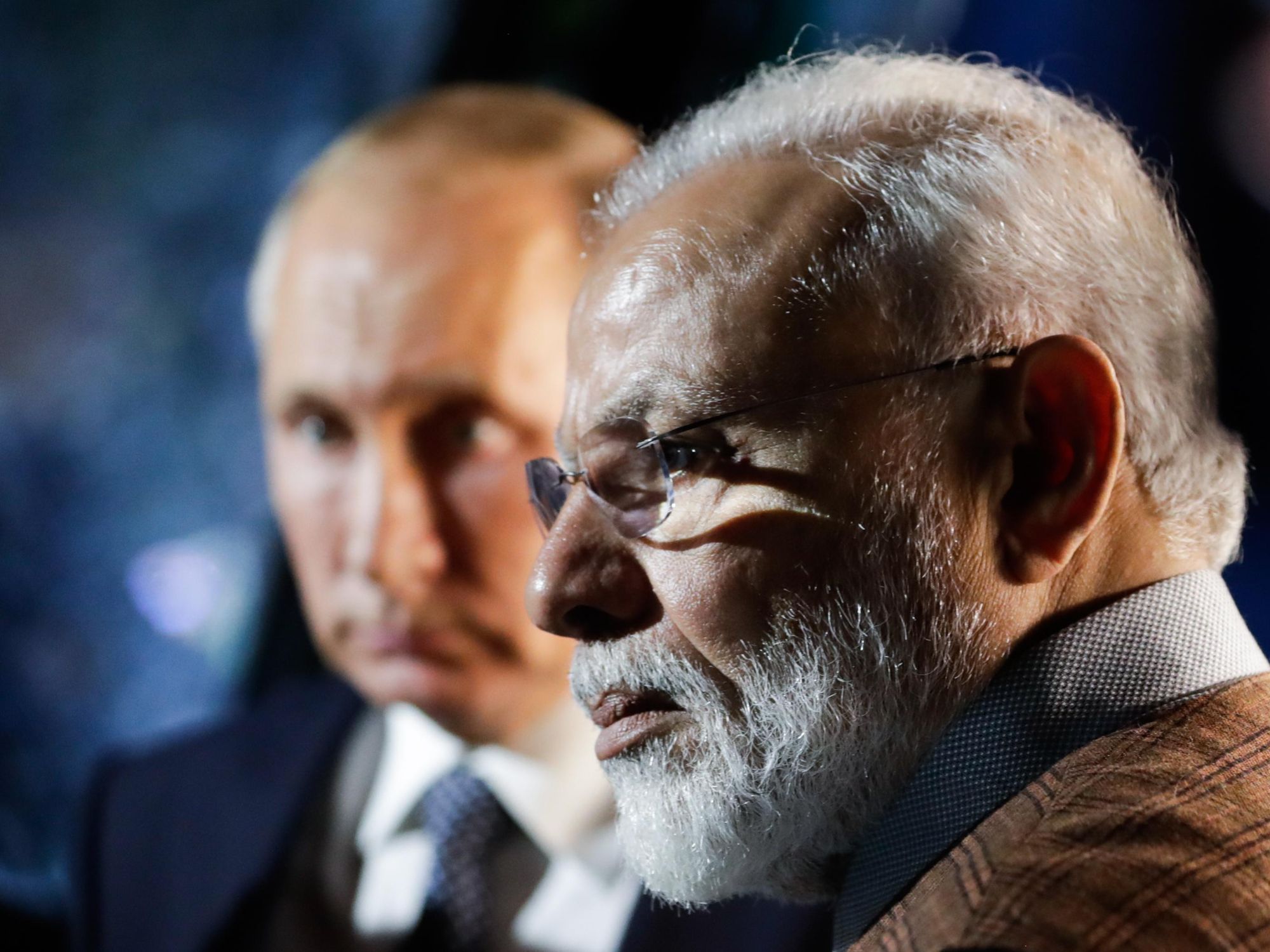 Photo of India's Prime Minister Narendra Modi and Russian President Vladimir Putin