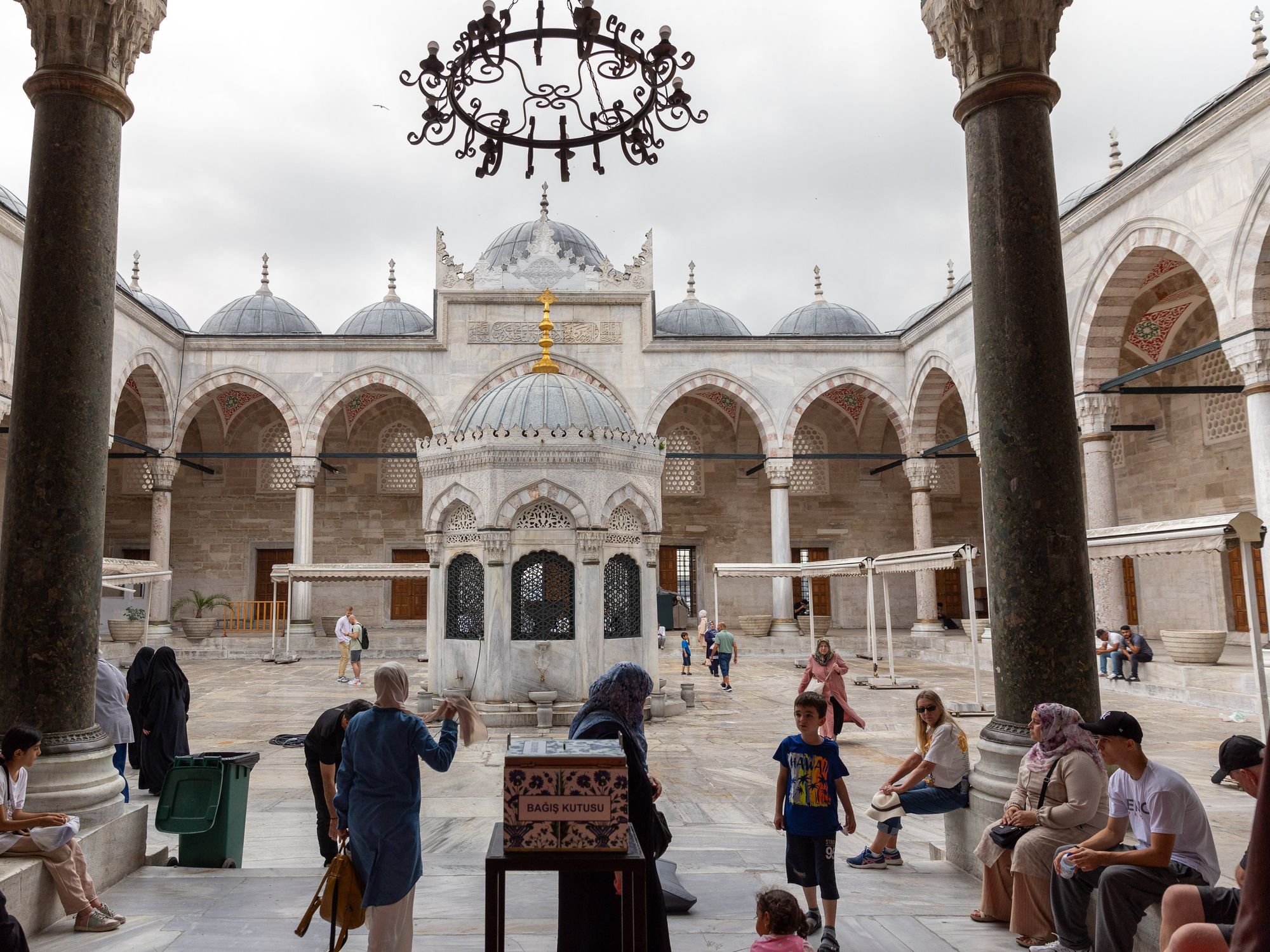 photo of inside Istanbul's Eminonu New Mosque