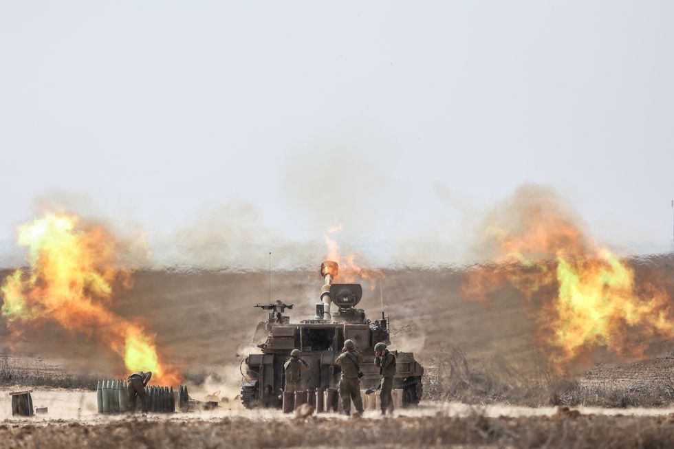 Photo of Israeli army on Gaza border