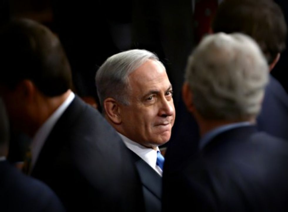 Photo of Israeli Prime Minister Benjamin Netanyahu in Washington on March 3, 2023